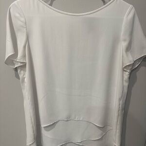 White House Black Market Ivory Blouse